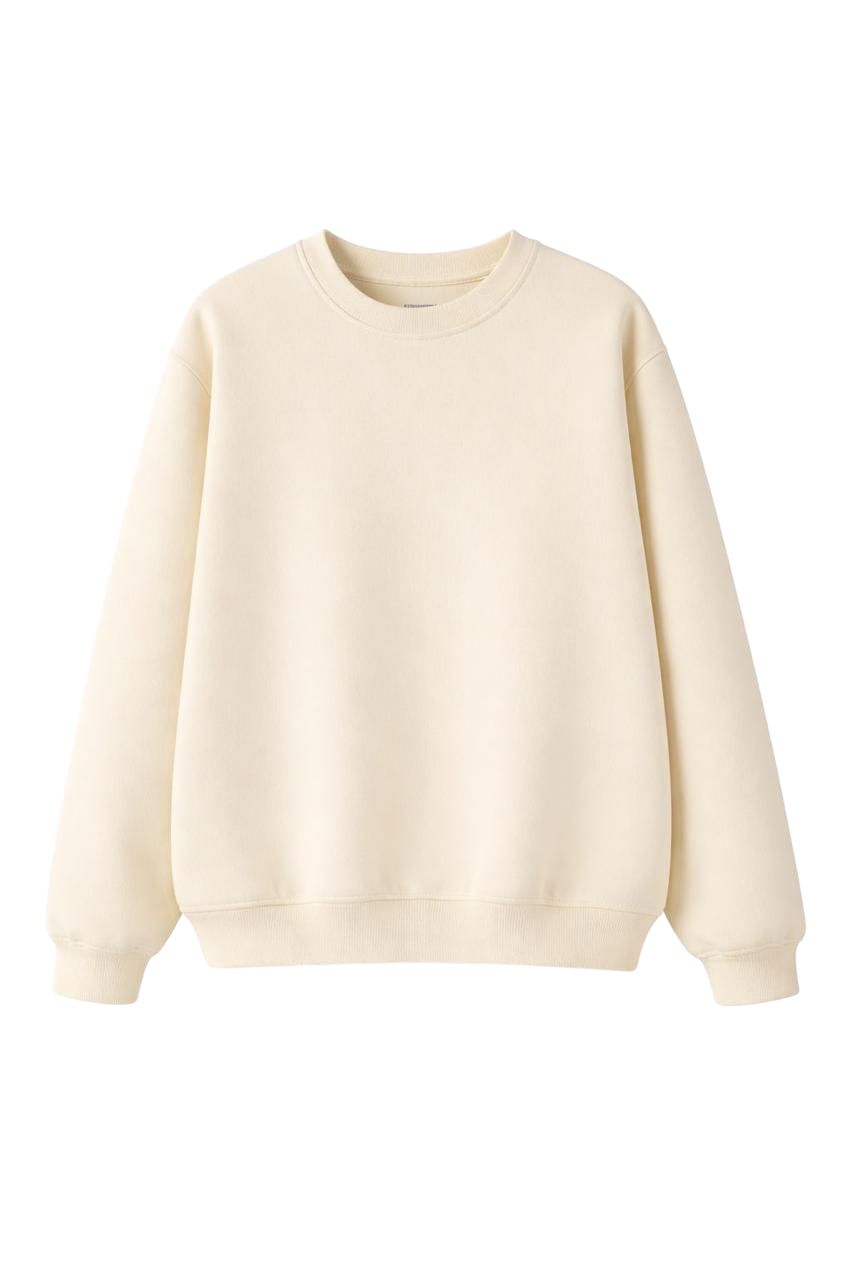 BUNDLE 5 SUDADERAS CREWNECK VAINILLA 330GSM