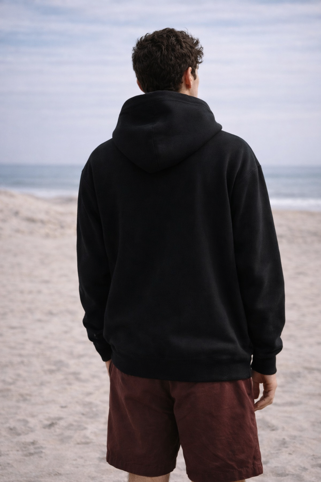 BUNDLE 5 HOODIES PREMIUM NEGRO PROFUNDO 500GSM