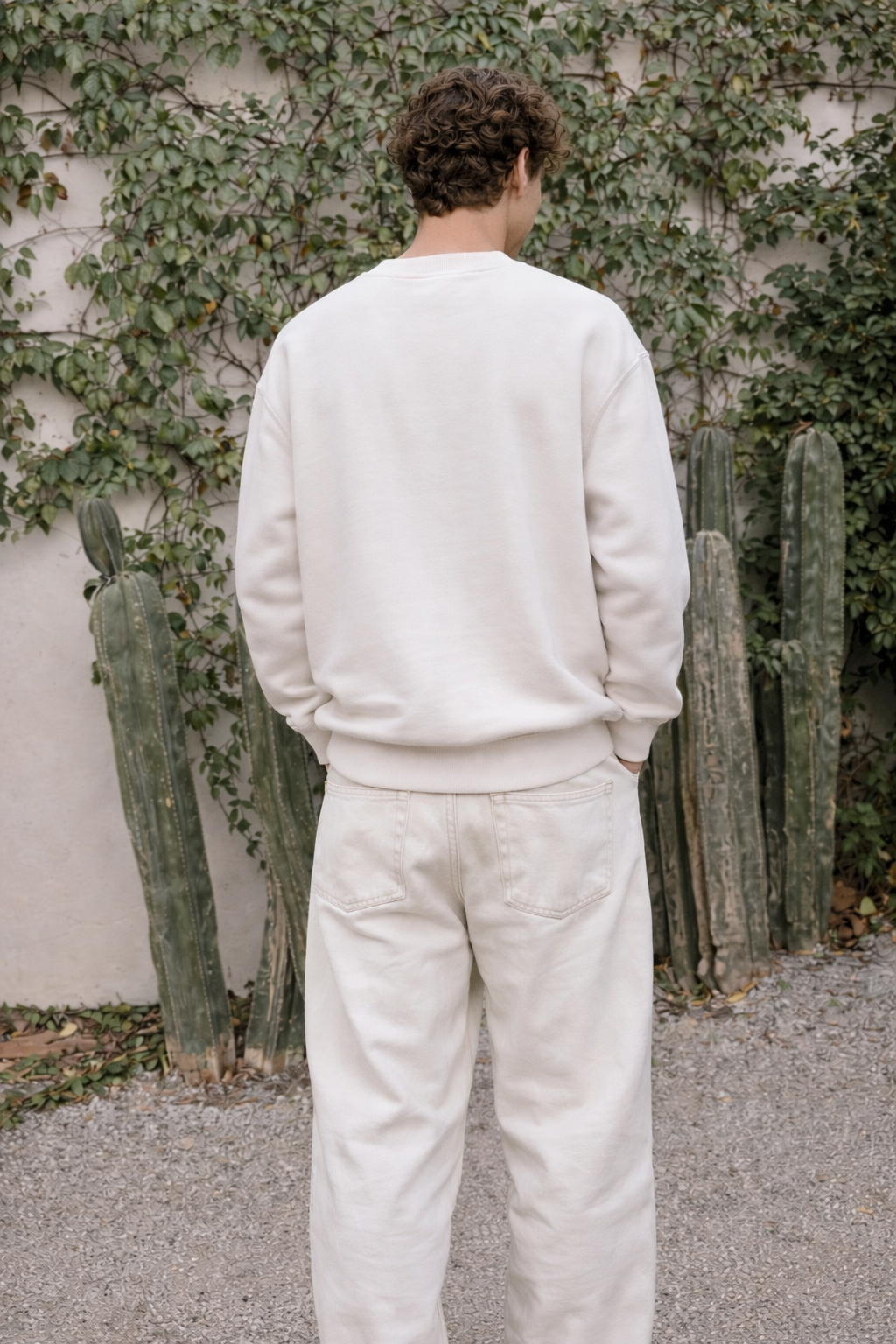 BUNDLE DE 5 SUDADERAS CREWNECK HUESO 330GSM